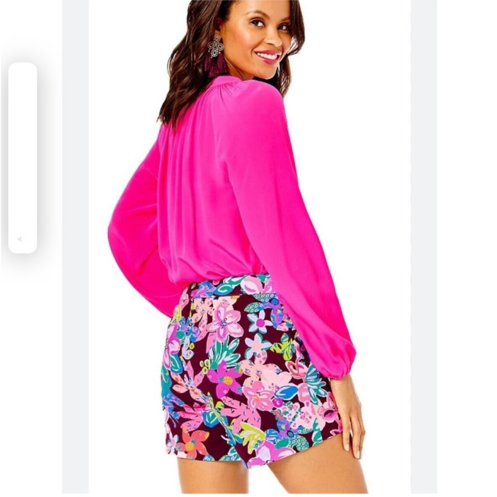 Lilly Pulitzer Arabeth Stretch Short, Size 00
Cherry Ganache, Bohemian Garden